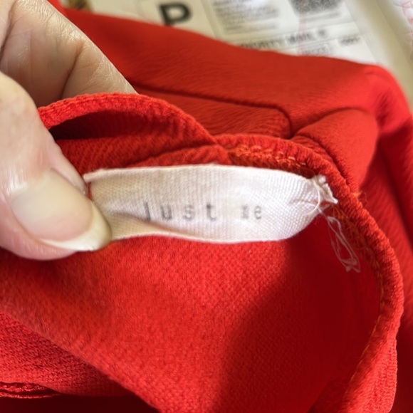 Just me Dress mini skater style Halter dress sleeveless Orange NWOT Sz S - Picture 14 of 14